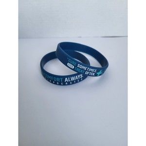 Set of 2 Paramedic EMS Gift Wristband Bracelet Silicone Hippocratic Oath